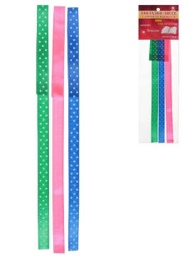 Закладки-ляссе самоклеящиеся А4 "Яркий горошек"