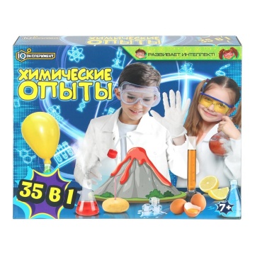 Набор для опытов 35 в 1 "IQ Эксперимент" химия
