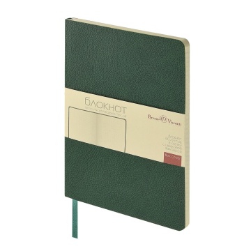 Записная книжка А5  80л. кожзам, мягк.пер. "Megapolis loft flex . Зеленый" кл., ляссе