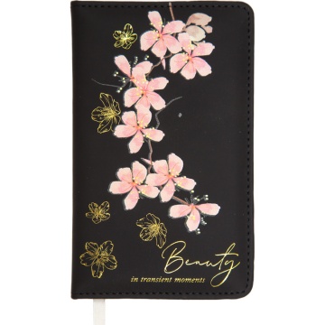 Планинг недат. 100*170мм  80л.,кожзам "Rebecca" черный, 70м/г2