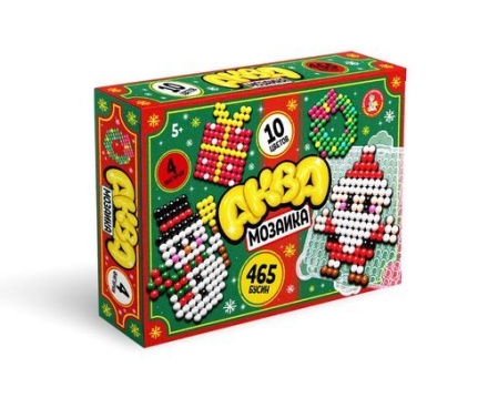 Аквамозаика "Новый год" 465 бусин 5+