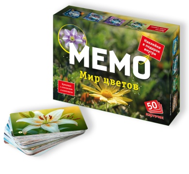 Игра Мемо "Мир цветов" (50 карточек)