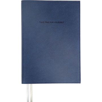 Ежедневник недат. А5 deVENTE Orto" 272стр.,синий, мяг.обл.,кожзам., ляссе