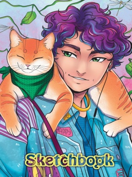 СКЕТЧБУК А-5 40л. АНИМЕ. КРАСАВЧИК.