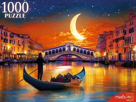 Пазлы 1000 элементов 685*480мм. "Ночная Италия"