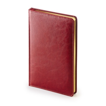 Ежедневник недат. А4 136л., кожзам, тв.обл. "Sidney Nebraska. Бордовый" ляссе