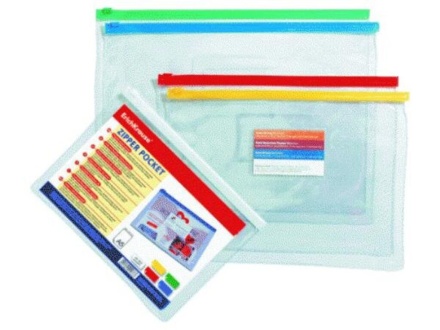 Конверт на молнии 288*210мм В5 прозр.