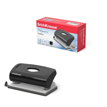 Дырокол EK Elegance 10 лист, металл, ассорти