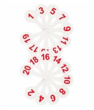 Веер цифр "От 1-20"