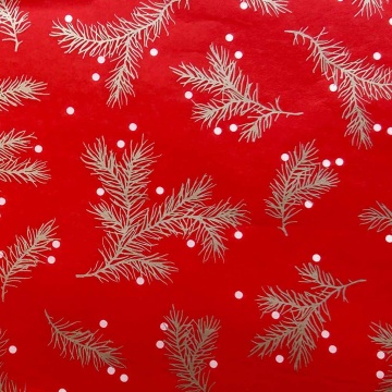 Набор ErichKrause Decor 4 листа упаковочной бумаги тишью Еловые ветки 50х70см