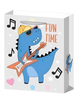 Пакет подар. бумажн. 26*32*10 см, 210гр/м2 Время веселиться