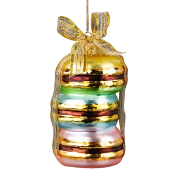 Украшение ErichKrause Decor Набор французских пирожных Макарон 13см, стекло