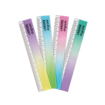 Линейка пластик 15см "Degrade" ассорти волнистый край DEVENTE