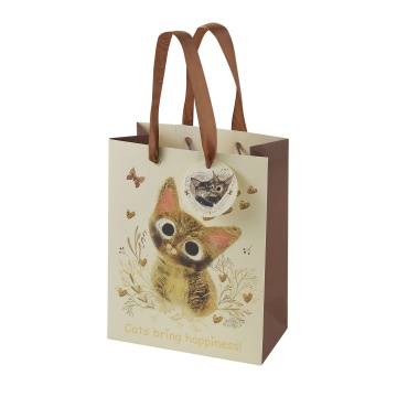 Пакет подар. бумажн. 18*23*10 см 210гр/м2 Love me