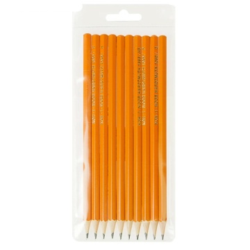 Набор карандашей  Koh-I-Noor 10 шт 1696 , 2H-2B, заточен., ПВХ уп.