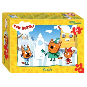 Пазлы   54 элемента  180*130мм. "Три кота - 1" AO "СТС"