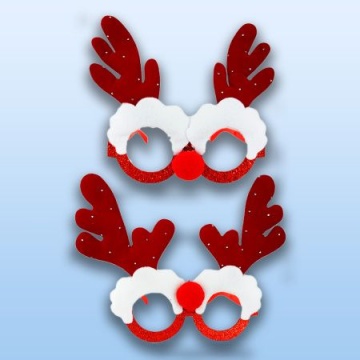 Ободок карнавальный "Очки с рогами" ассорти