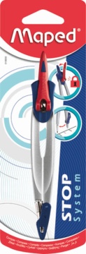 Циркуль металл. MAPED "Stop sistem", фиксация штанги, грифели
