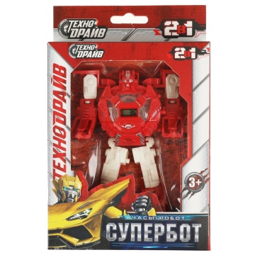 Трансформер-часы 15см "Супербот"