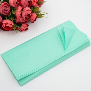 Бумага тишью 50*66см, 14гр/м2, Мята, 10шт/уп