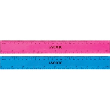 Линейка пластик 25см тонированный ассорти DEVENTE