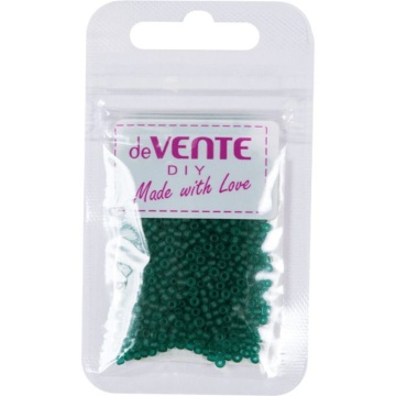 Бисер круглый "deVENTE. Frosted"  2 мм, 10гр, стекло, полупрозр., изумрудный