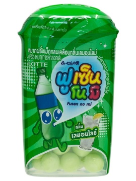 Жевательная резинка драже Fusen No Mi Lemon Lime "Лимон Лайм", Thai Lotte" 15гр., /уп.10шт./