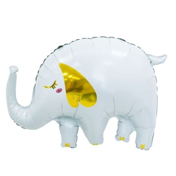 Шар фольга 33" "Слоник белый" 58*84 см