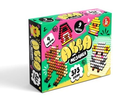 Аквамозаика 357 дет. 4 картинки, планшет "Ферма"