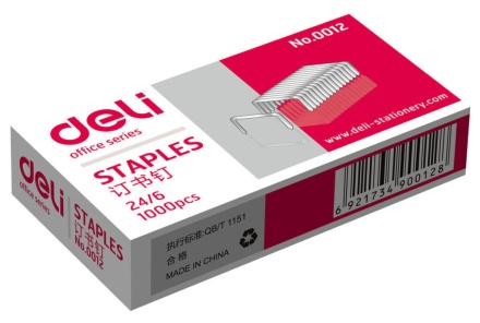 Скобы для степлера 24/6 оцинкованные