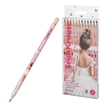 Карандаши цвет. 12цв Erich Krause Pointes, круглые