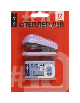 Степлер Globus 10 на 12листов + скобы 10
