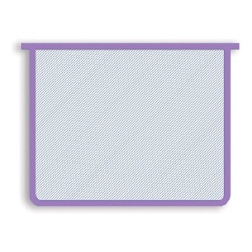 Папка д/тетрад. А5 (230*190*25) 1отд. молния сверху "Офис б/цв. Сиреневая"