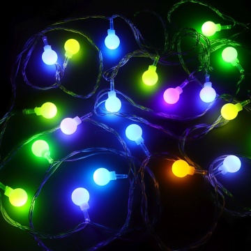 Гирлянда электрическая 9м 40LED светодиодная, прозарчный шнур, вьюн 220В, мультицвет