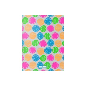 Папка на 2 кольцах пластиковая ErichKrause Пуговки, 24мм, A4 (в пакете по 4 шт.)