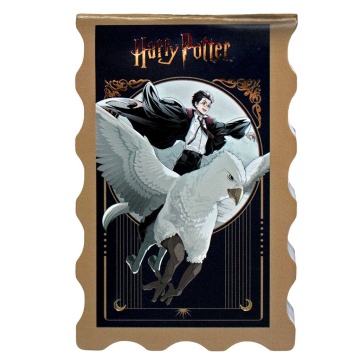 Блокнот А7  40л скоба "Гарри Поттер" без лин., тисн.фольгой, фигурн.выруб.