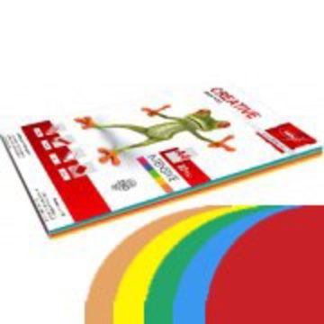 Бумага А4 цветная 100л (5цв. по 20л.) Микс ИНТЕНСИВ,  радуга