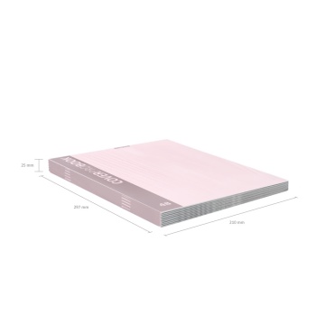 Тетрадь А4 48л кл. скоба Erich Krause пласт.обл. "CoverPrо Pastel. Розовая"