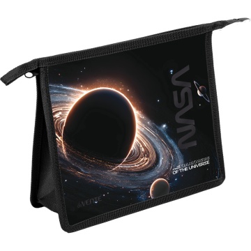 Папка д/тетрад. А5 (243x200x80) 1отд. молния сверху, пластик "Darkness of the Universe"