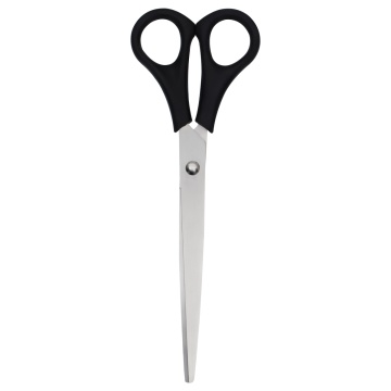 Ножницы 18 см OfficeSpace черные ручки, ПВХ чехол, с европодвесом(222429)