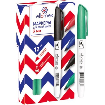 Маркер для белой доски 4,0мм.  зеленый