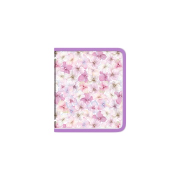 Папка для тетрадей на молнии пластиковая ErichKrause Phloxes, A5+ (в пакете по 4 шт.)