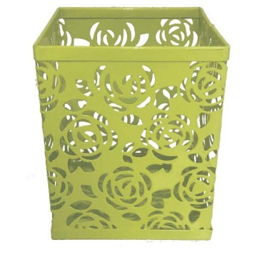 Стакан наст. "deVENTE" 8*8*10см, метал., квадратный, салатовый