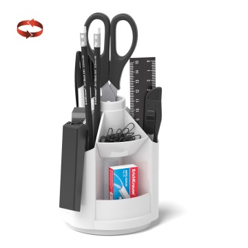 Набор настольный вращающийся пластиковый ErichKrause Mini Desk, Classic, белый