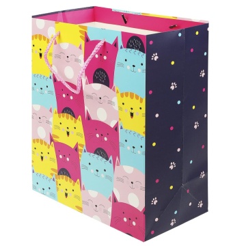 Пакет подар. бумажн. 33*45*15 см 140гр/м2 Коты