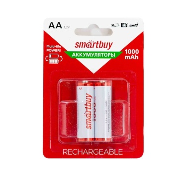 Аккумулятор Smartbuy R-06 (AA) 1000 mAh, блистер, цена за 1 шт