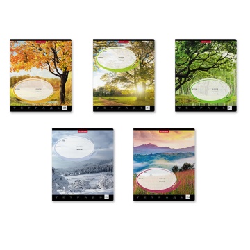 Тетрадь 24л. ERICH KRAUSE, кл, мел. карт. обл., Родные просторы