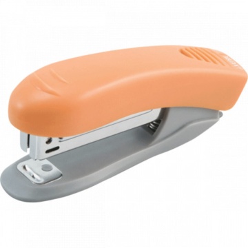 Степлер deVENTE №10 до 10л, пластик, антистеплер, НЕОН оранжевый