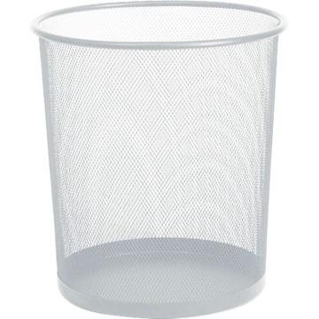 Корзина для мусора круглая сетчатая 22*26,5*28см железная, серая