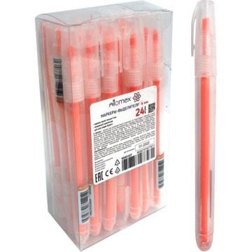 Текстовыделитель "Attomex" 1-4мм оранжевый, круг. корпус